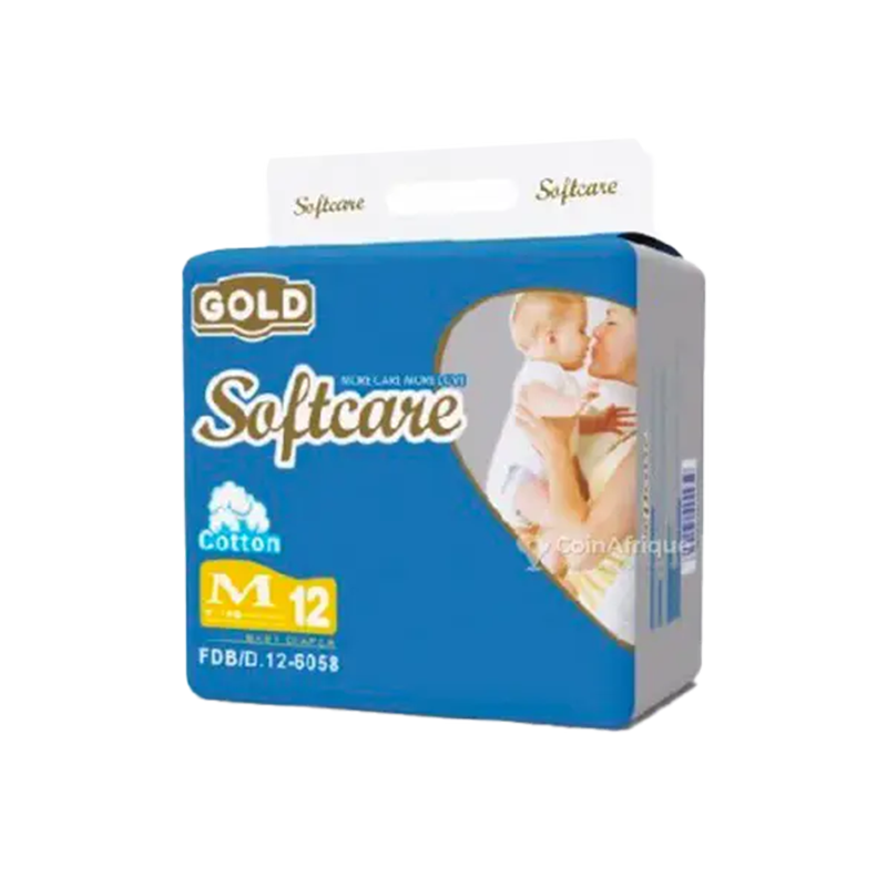 Couches bébé SOFTCARE taille M *12pcs